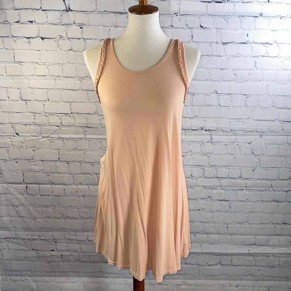 👗 Francesca’s Light Peach Racerback Dress - Size XS -Lightweight Summer Dress!